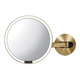 Sensorspiegel simplehuman Wandbevestiging Netstroom 5x Vergroting Goud