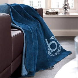 Jacquard Plaid Bugatti Velours Blauw