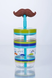 Trinkbecher Contigo Kids Funny Straw Mustache