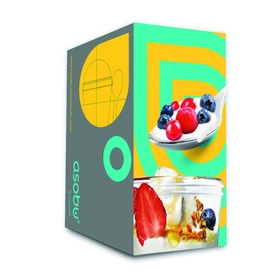 Yoghurtbeker Asobu Chill Yo 2 Go Geel Transparant 360 ml