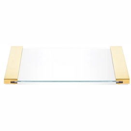 Zeepschaal Decor Walther Klein Mat Goud Helder Glas