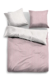 Bettwäsche Tom Tailor Zarte Längsstreifen Rose Flanell