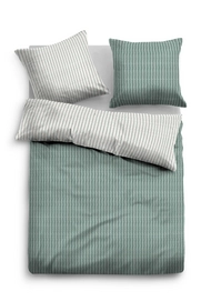 Bettwäsche Tom Tailor Zarte Längsstreifen Mint Flanell