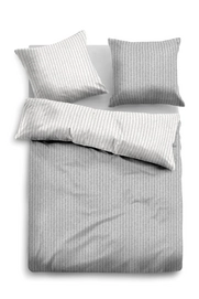 Bettwäsche Tom Tailor Zarte Längsstreifen Grey Flanell