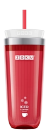 Cafetière Glacée ZOKU avec Paille Red 325 ml