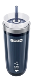 Ice Coffee Maker ZOKU with Straw Grey 325 ml