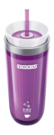 Cafetière Glacée ZOKU avec Paille Purple 325 ml
