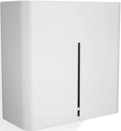Papieren handdoek dispenser Basic Wandmodel Wit Matt