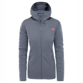 Fleecejacke The North Face Influx Wolle Full Zip Hoodie Grisaille Grau Damen