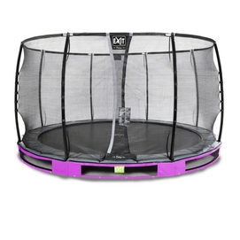 Trampoline EXIT Elegant Ground 366 Purple Safetynet Deluxe
