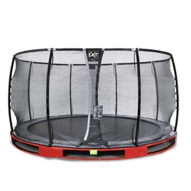 Trampoline EXIT Toys Elegant Ground 427 Red Safetynet Deluxe
