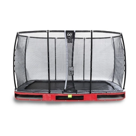 Trampoline EXIT Toys Elegant Ground 366 x 214 Red Safetynet Deluxe