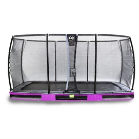 Trampoline EXIT Elegant Ground 427 x 244 Purple Safetynet Deluxe