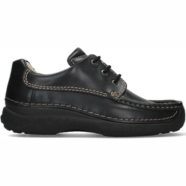Chaussure à Lacets Wolky Men Roll Shoe Oiled Leather Black-Taille 45