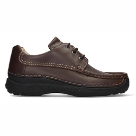 Veterschoen Wolky Men Roll Shoe Oiled Leather Brown-Schoenmaat 46