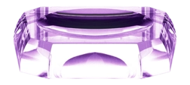 Porte-Savon Décor Walther Kristall Violet 12 cm