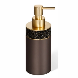 Zeepdispenser Decor Walther Rocks 150 ml met Swarovski kristallen en Goud 24 Carat Brons