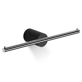 WC Rolhouder Decor Walther Stone 2 Mat Zwart Chrome