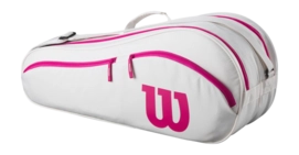 Tennis Bag Wilson Advantage 6-Pack Racket Bag Off White / Pink 2025