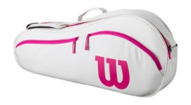 Tennistas Wilson Advantage 3-Pack Racket Bag 2025 Off White / Pink