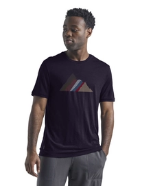 T-Shirt Icebreaker Men Spector SS Crewe Seven Summits Midnight Navy