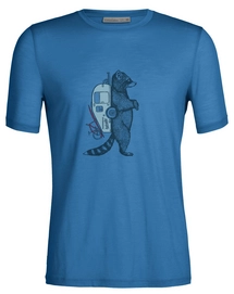 T-Shirt Icebreaker Homme Tech Lite II SS Tee Waschbar Wandering Azul