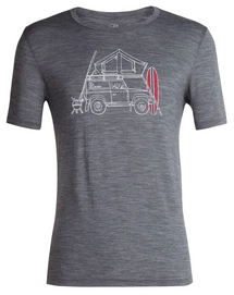 T-Shirt Icebreaker Homme Tech Lite II SS Tee Surfspot Camper Gritstone Heather