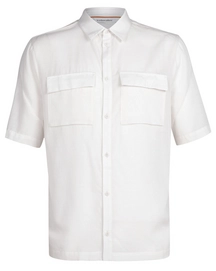 T-Shirt Icebreaker Men Natural Blend SS Double Pocket Shirt Enamel