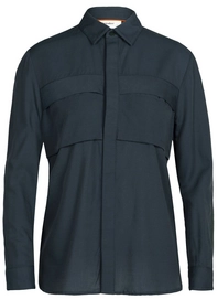 Blouse Icebreaker Women Merino Natural Blend Overshirt Ivy