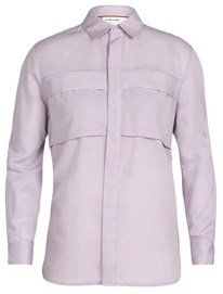 Blouse Icebreaker Women Merino Natural Blend Overshirt Lilac