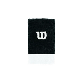 Wristband  Wilson Extra Wide W Wristband Black White White