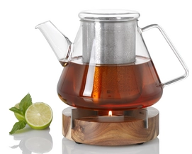 Theepot Adhoc Cone met Warmhouder Transparant