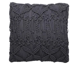 Sierkussen Yellow Vedra Dark Grey (50 x 50 cm)
