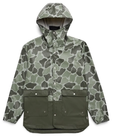 Jas Herschel Supply Co. Men's Rainwear Parka Frog Camo/Dark Olive