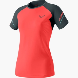 Hardloopshirt Dynafit Women Alpine Pro Short Sleeve Hot Coral