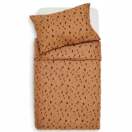 Bett- und Kissenbezug Jollein Spot Caramel-100 x 140 cm | Kinder