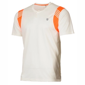 Tennisshirt K Swiss Henley Crew T-Shirt Helles Weiß Herren