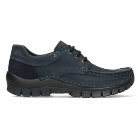 Chaussures à Lacets Wolky Women Fly Winter Oiled Nubuck Blue