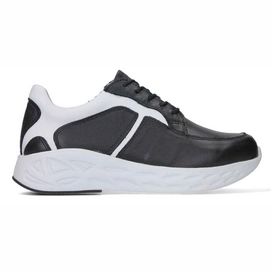 Sneaker Wolky Women Bounce Nappa leather Black White-Schoenmaat 42