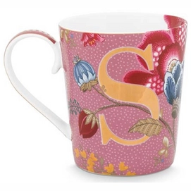 Mok Pip Studio Alphabet Mug Floral Fantasy Pink S 350 ml