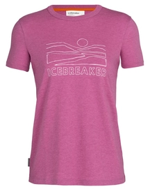 T-Shirt Icebreaker Women Central SS Tee icebreaker Sunset Cosmic