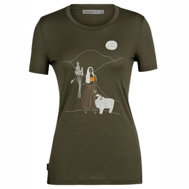 T-Shirt Icebreaker Femmes Tech Lite II SS Tee The Ram Herder Plomb
