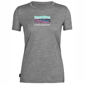 T-Shirt Icebreaker Femmes Tech Lite II SS Tee Trailhead Metro Heather