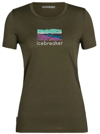 T-Shirt Icebreaker Femmes Tech Lite II SS Tee Trailhead Plomb