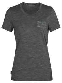 T-Shirt Icebreaker Femme Tech Lite II SS Tee Mountain Lake Gritstone Heather