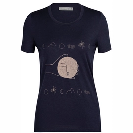 T-Shirt Icebreaker Femme Tech Lite II SS Tee Moon Sonnet Midnight Navy