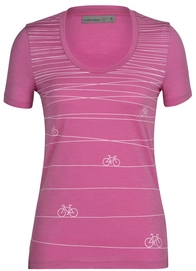 T-Shirt Icebreaker Femmes Tech Lite II SS Scoop Tee Hill Sprint Cosmic