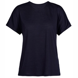 T-Shirt Icebreaker Women Drayden Reversible SS Top Midnight Navy-XL