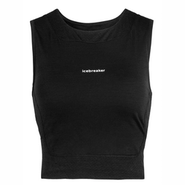 Sports Vest BH Icebreaker Women ZoneKnit Cropped Bra-Tank Black '22