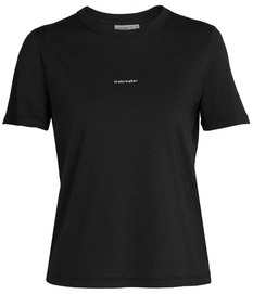 T-Shirt Icebreaker Women Central SS Tee Black